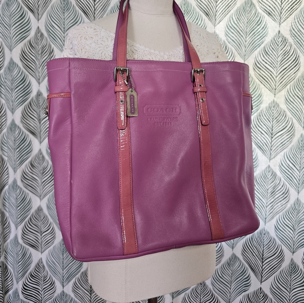 COACH pink bag tote J04Q 5787